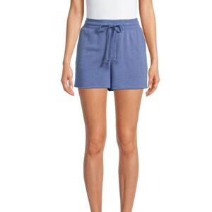 Secret Treasures Soft Lounge Sleep Shorts Raw Hem Women's Size S Blue